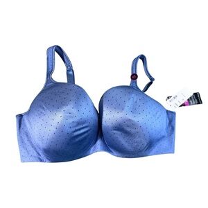 Addition Elle Blue Polka Dot Underwire Bra Size 42DD NWT Brand New